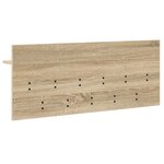 vidaXL Porte-manteau mural avec étagère avec stockage Chêne sonoma 100 x 40 x 12 cm