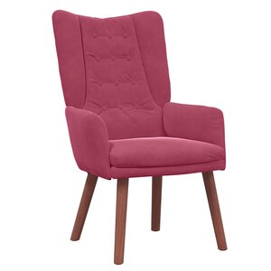 vidaXL fauteuil Bordeaux 63 x 67 x 94 cm Velours