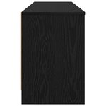 vidaXL Armoire de lit avec étagère 2 Pièces Chêne noir 66 x 33 x 48 cm