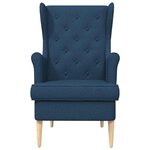 vidaXL Fauteuil Bleu Tissu