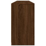 vidaXL Buffet avec lumières LED chêne marron 181 5x37x67 cm