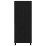 vidaXL Haut Armoire 2 Pièces Chêne noir 69 5 x 34 x 180 cm