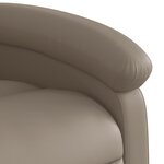vidaXL Fauteuil de massage inclinable électrique cappuccino similicuir