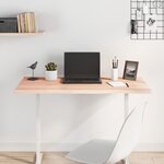 vidaXL Dessus de table bois chêne massif non traité bordure assortie