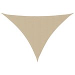 vidaXL Voile de parasol Tissu Oxford triangulaire 5x7x7 m beige