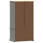 vidaXL Garde-robe VIGO gris 90x55x170 cm bois massif de pin