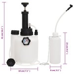 vidaXL Purgeur de frein blanc et noir 3 L