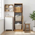 vidaXL Armoire à Laver avec stockage Chêne artisanal Bois d'ingénierie