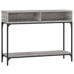 vidaXL Table console sonoma gris 100x30 5x75 cm bois d'ingénierie