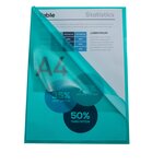 Sachet 100 Pochettes Polypropylène Grainé 12/100e - A4 - Vert - X 10 - Exacompta