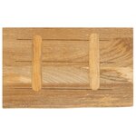 vidaXL Dessus de table à bord vivant 50x40x3 8 cm bois massif manguier