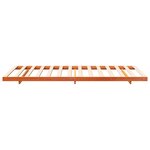 vidaXL Cadre de lit surélevé Marron cire 90 x 210 cm
