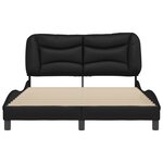 vidaXL Cadre de lit sans matelas noir 140x200 cm similicuir