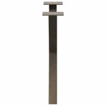 vidaXL Pieds de table basse en forme de X  2 pièces  acier naturel  50 x (42-43) cm