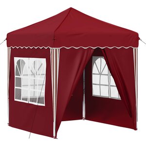 vidaXL Tente de fête pop-up 195 x 195 x 245 cm Bordeaux Tissu Oxford