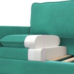 vidaXL Canapé Turquoise 126 x 81 x 87 5 cm Velours