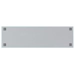 vidaXL Tableau noir magnétique mural Blanc 100x30 cm Verre trempé
