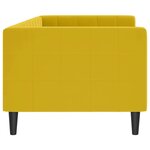 vidaXL Lit de repos sans matelas jaune 80x200 cm velours