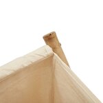 vidaXL Panier à linge blanc crème 41 5x36x63 5 cm bambou