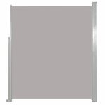vidaXL Auvent latéral rétractable de patio 120x500 cm Gris