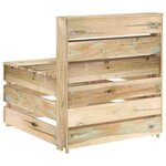 vidaXL Salon de jardin 8 Pièces Bois de pin imprégné de vert