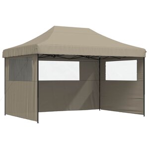 vidaXL Tente de fête 279 x 410 x 315 cm Taupe Tissu Oxford