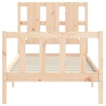 vidaXL Cadre de lit sans matelas 100x200 cm bois massif de pin