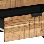 Table de chevet vidaXL 50x33x62 cm en Bois d'Acacia Massif