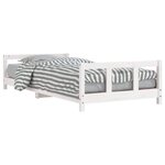 vidaXL Cadre de lit pour enfants blanc 90x190 cm bois de pin massif