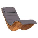 vidaXL Transat 2 Pièces Marron 60 x 154 x 74 cm Bois d'acacia massif