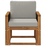 vidaXL Sofa de milieu extérieur Bois d'Acacia Massif Naturel