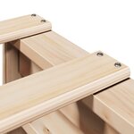 vidaXL Cadre de lit sans matelas 135x190 cm bois de pin massif