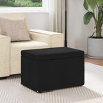 vidaXL Tabouret Noir 61 x 41 x 40 cm Tissu et bois stratifié