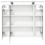 vidaXL Armoire Miroir de Salle de Bain Blanc 73 5 x 16 x 62 5 cm