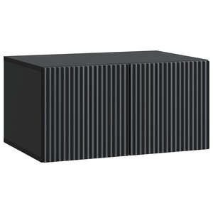 vidaXL Meuble TV mural 59 5 x 41 x 30 cm Noir Bois d'ingénierie