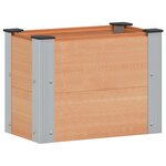 vidaXL Jardinière surélevée Marron 50 x 30 x 36 cm WPC et Aluminium