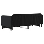 vidaXL Lit de jour avec lit gigogne noir 80x200 cm velours