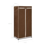 vidaXL Garde-robe Marron 75x50x160 cm