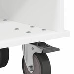 vidaXL Meuble TV Blanc 68 5 x 35 x 35 cm Bois d'ingénierie