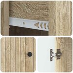 vidaXL Buffet Chêne Sonoma 66 x 34 5 x 90 cm Bois d'ingénierie