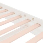vidaXL Cadre de lit Blanc Bois massif 90x200 cm