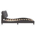 vidaXL Cadre de lit sans matelas gris 180x200 cm similicuir