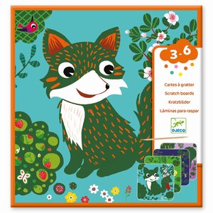 Djeco DJ09093 - Cartes à gratter - Petites bêtes