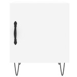 vidaXL Tables de chevet 2 Pièces blanc 40x40x50 cm bois d’ingénierie
