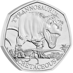 Royaume-Uni T-REX - 50 Pences 2024 BU