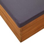 vidaXL Salon de jardin 2 Pièces avec coussins Bois d'acacia solide