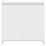 vidaXL Armoire de salle de bain Blanc 60x33x61 cm Bois d'ingénierie