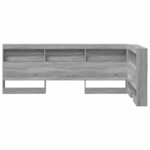 vidaXL Tête de lit de rangement Sonoma gris 100 cm Bois d'ingénierie