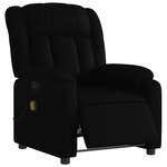 vidaXL Fauteuil de massage inclinable électrique noir similicuir