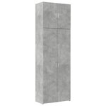 vidaXL Buffet haut gris béton 80x42 5x249 cm bois d'ingénierie